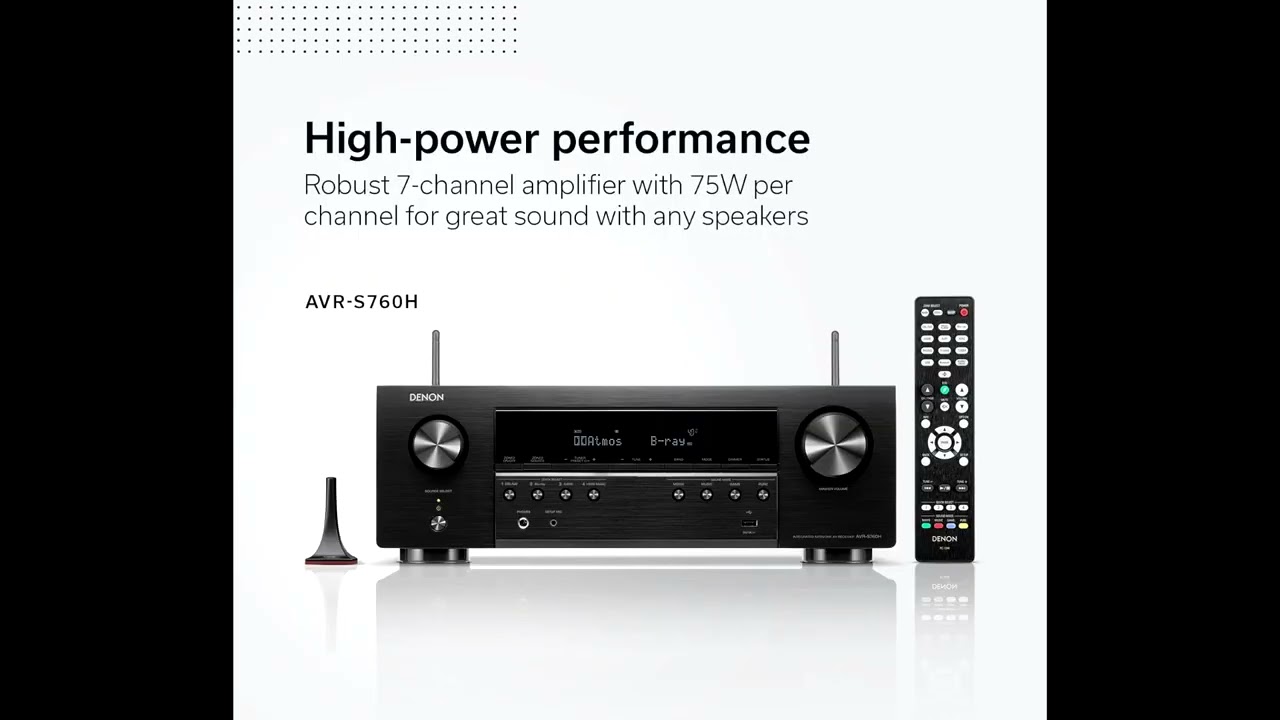 Denon AVR-S760H 7.2 Receiver Review | 8K, Dolby Atmos, DTS Virtual:X & HEOS