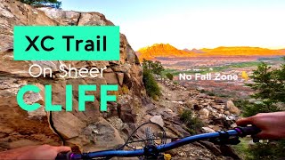 This XC Bike Trail Is On A 300ft Cliff... Would You Ride It?