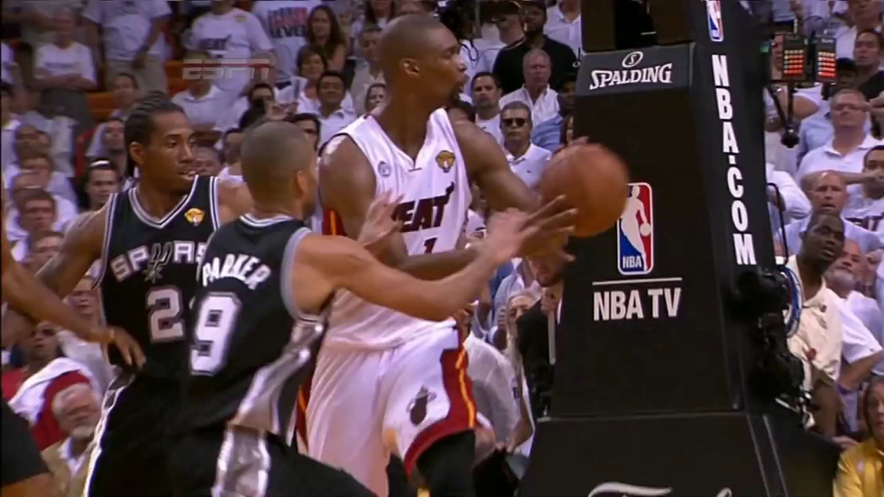Ray Allen Game Tying 3 and Chris Bosh with a huge Offensive ...