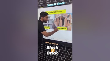 Block Vs Brick || YAHYA SIR || #cement #brick #brickwork #bricks #home #wall #block