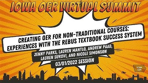 Creating OER for Non-Traditional Courses: Experiences with the Rebus Textbook Success Program
