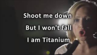 Video thumbnail of "Madilyn Bailey "Titanium"  Karaoke (No Vocal, Playback) David Guetta - ft Sia"