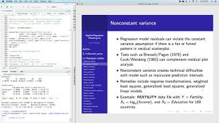 Applied Regression Modeling 5.2a: Multiple linear regression pitfalls - nonconstant variance
