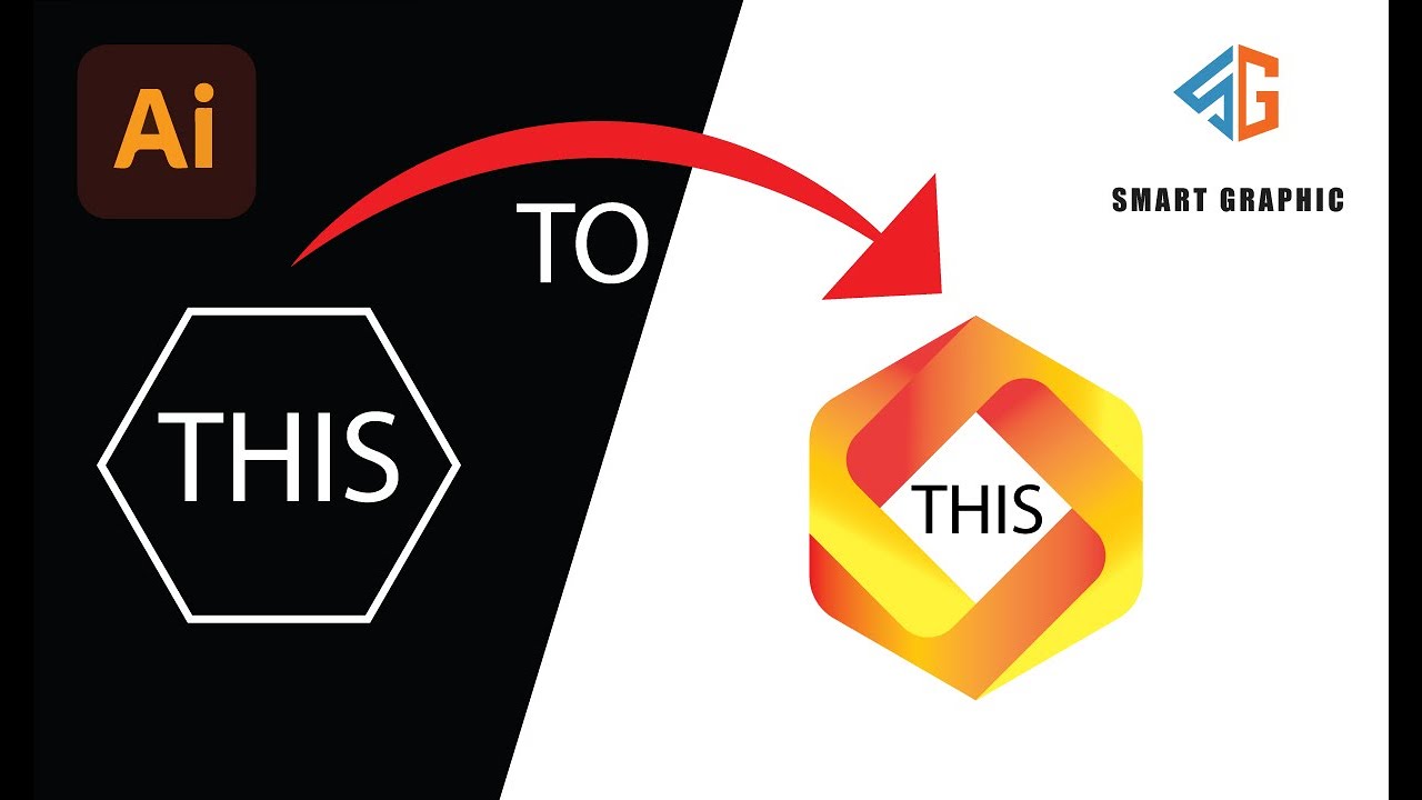 Modern Polygon Logo Design in Adobe Illustrator Tutorial #design # ...