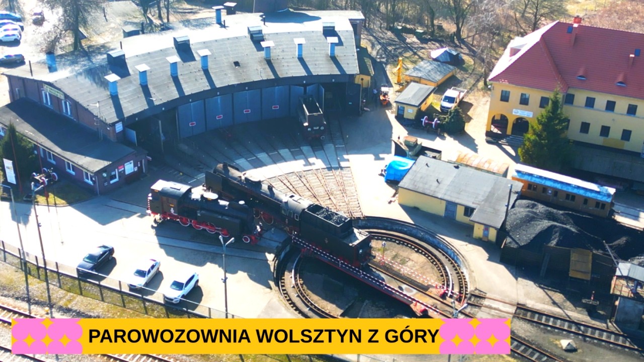 Parowozownia Wolsztyn, widok z góry
