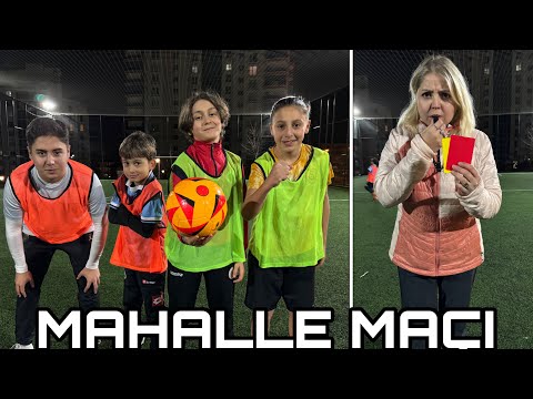 ANNEMLE MAHALLE MAÇI YAPTIK CHALLENGE !! PİZZASINA