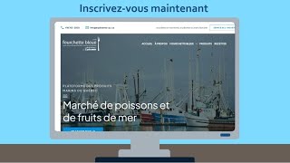 Comment s'inscrire sur la plateforme des produits marins du Québec fourchettebleue.ca ?