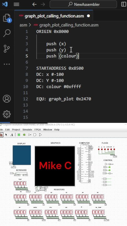 Assembly Language Graphics Library #assembly - YouTube