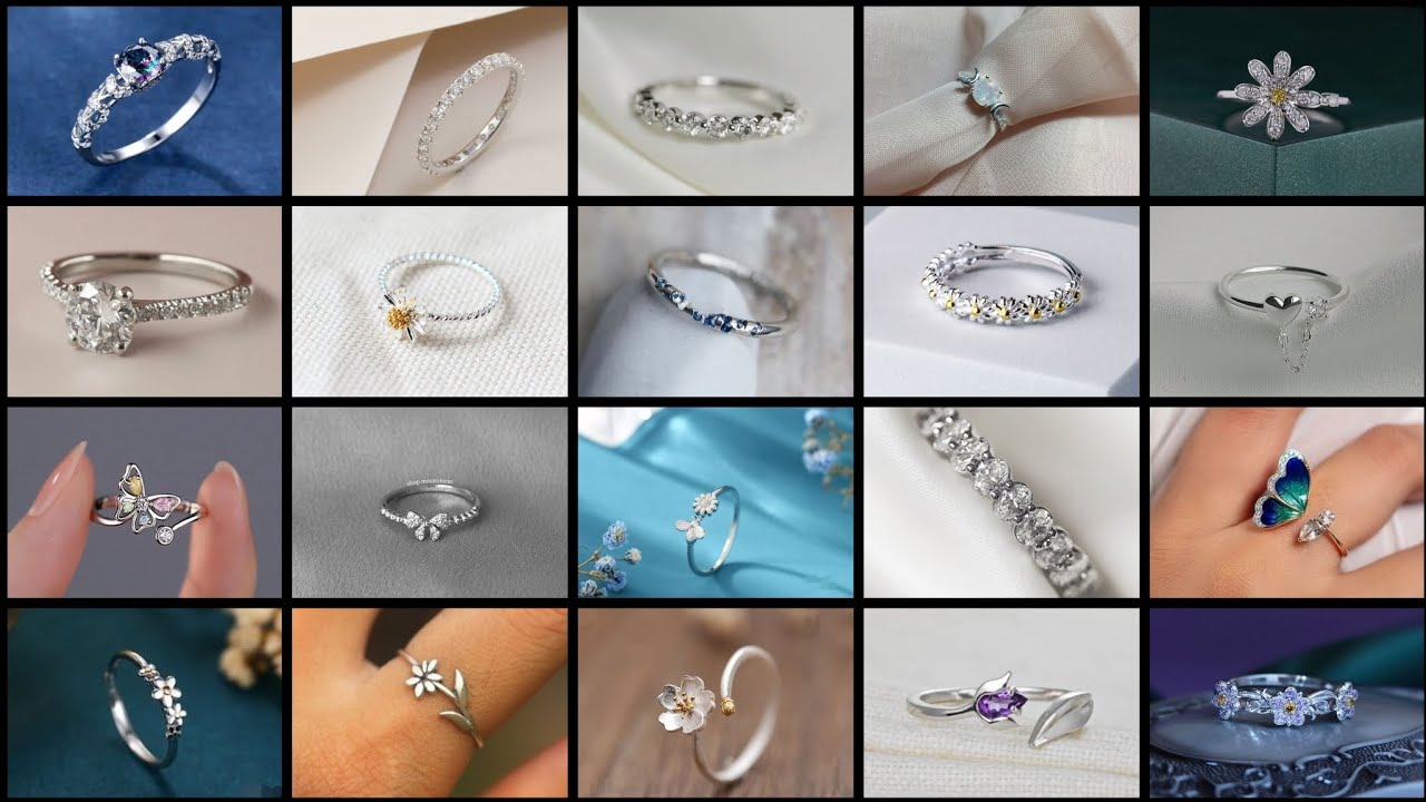 Very pretty silver rings design ideas for girls 2025