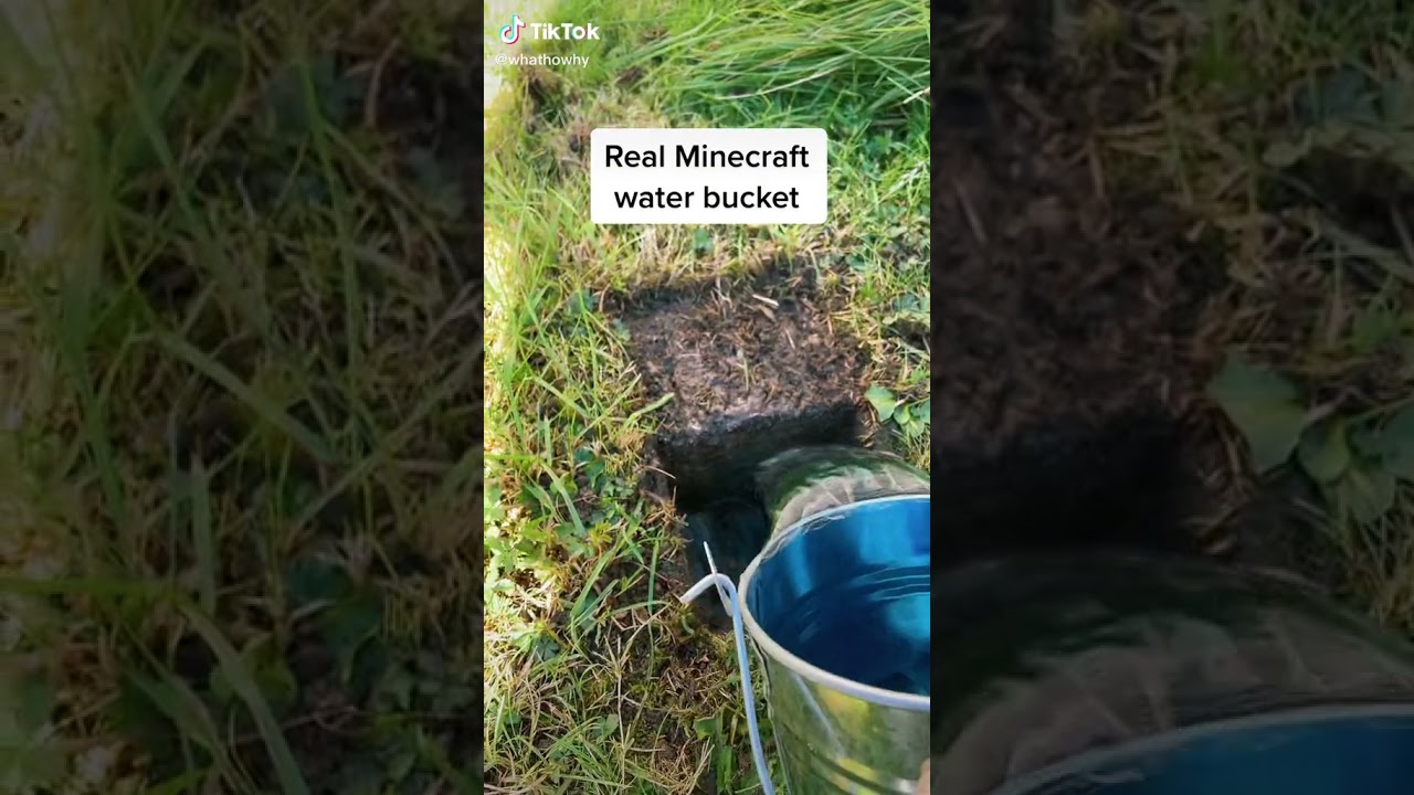 REAL MINECRAFT WATER BUCKET🤯😨 