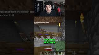 Minecraft Gate Crafting Fails? Try This Feather Client Brightness Hack! #shorts