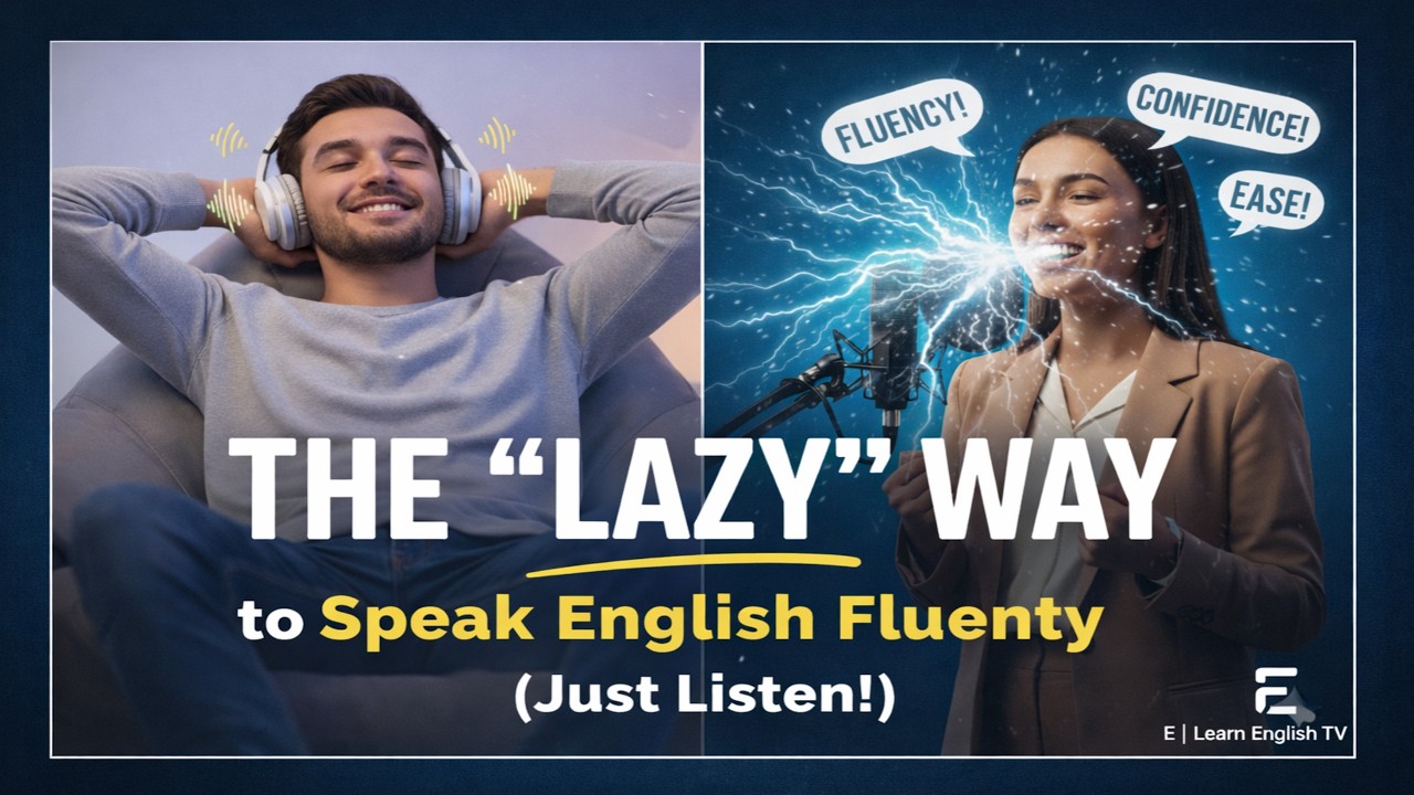 The (LAZY)Way to Speak English Fluently Just Listen