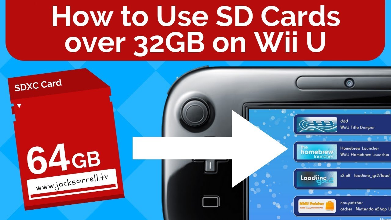 Respectievelijk Sporten Niet ingewikkeld How to Use SD Cards Over 32GB on Wii U - YouTube