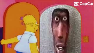 Homer opens the door