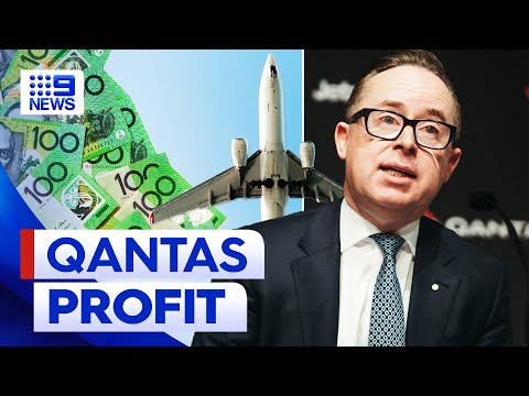 Qantas posts $2.5 billion profit, first full year in the black since COVID-19 | 9 News Australia