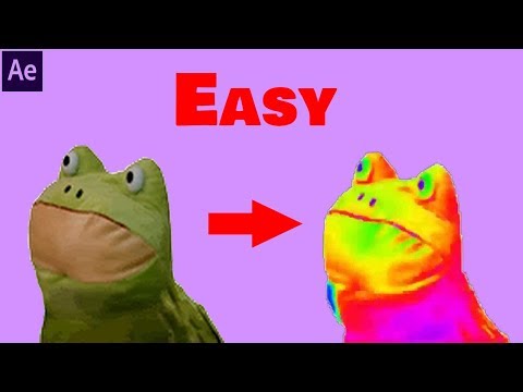 (After Effects CC 2018) How to turn videos or pictures similar to the MLG rainbow frog