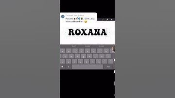 Roxana name clip art! Made by Analise 🌸 #Roxana #Clipart