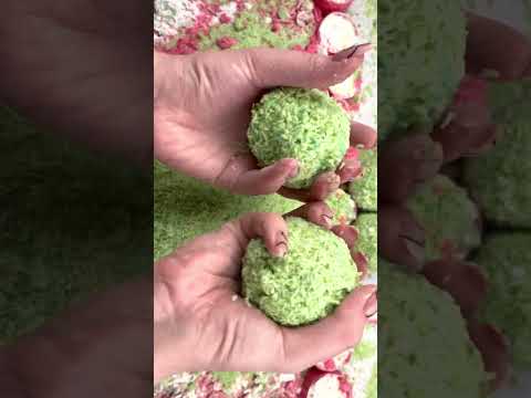 SOAP BALLS ASMR 💚💗 Satisfying soap crushing ASMR