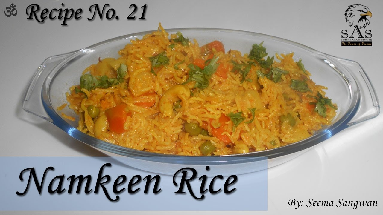 Namkeen Chawal Recipe – 21 | Mix Vegetables Rice | Seema Sangwan - YouTube