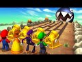 Mario Party 9 MiniGames Daisy Vs Luigi Vs Waluigi Vs Mario (Master Difficulty)