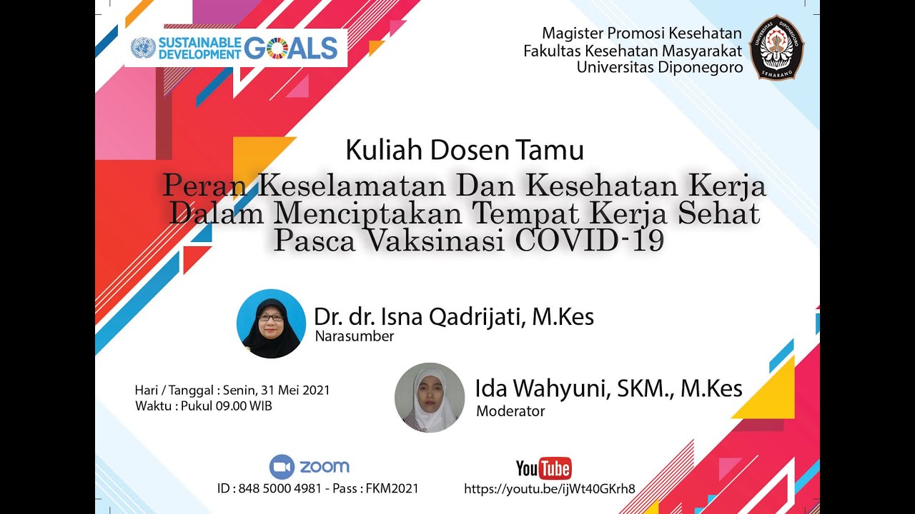 Peran Keselamatan Dan Kesehatan Kerja Dalam Menciptakan Tempat Kerja Sehat Pasca Vaksinasi COVID-19