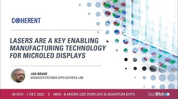 Coherent LaserSystems | Lasers are a Key Enabling Manufacturing Technology for MicroLED Displays