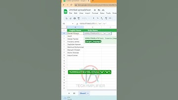 How to translate English to Urdu in google sheet | गूगल शीट में अंग्रेजी से उर्दू में अनुवाद करें|