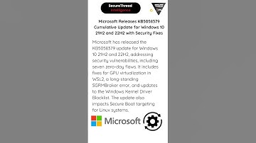 Microsoft Releases KB5058379 Cumulative Update for Windows 10 21H2 and 22H2 with Security Fixes