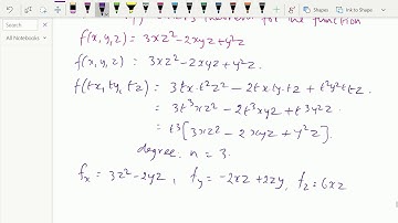 Multi variable calculus : - ( Eulers theorem ; Solving problems ) - 31.