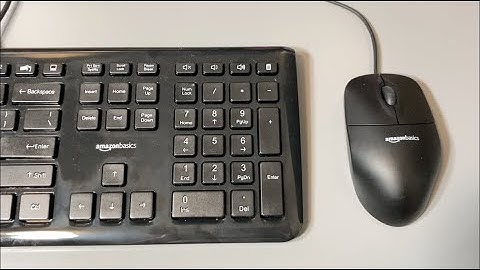 AmazonBasics USB Wired Computer Keyboard and Wired Mouse Bundle Pack