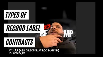 Types Record Label Contracts