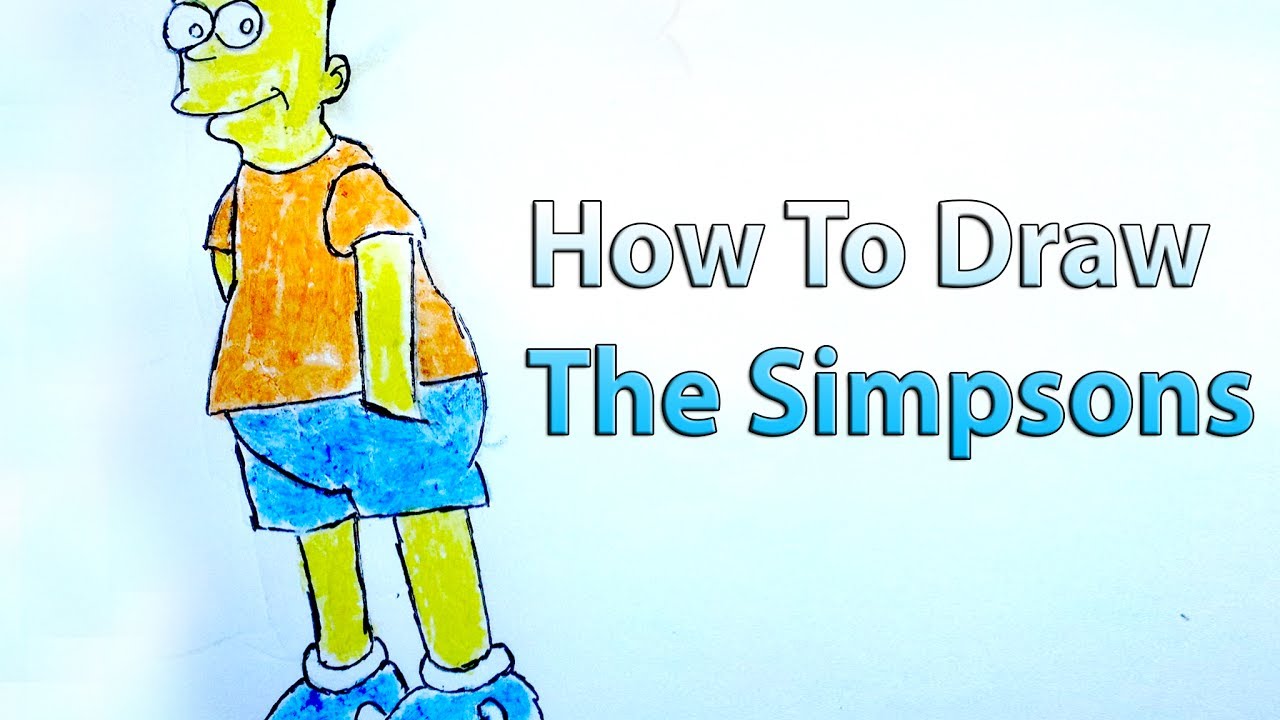 easy step by step How To Draw The Simpsons for kids - YouTube