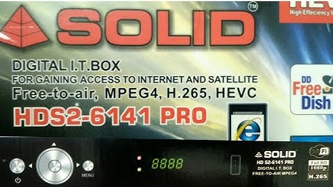 SOLID HDS2-6141PRO NEW SET TOP BOX MPEG4 UNBOXING