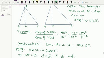 Euclid geometry ; - ( Theorems on areas of two similar triangles ) - 93.