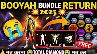 Booyah Legendary Bundle Return Booyah day bundle return Free Fire booyah Legendary bundle return ?