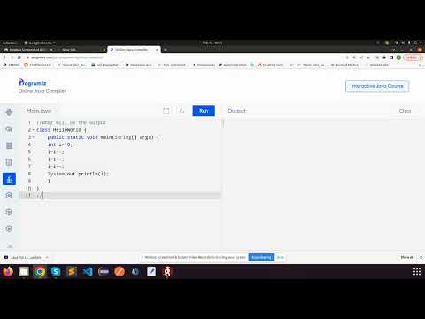 Java Unary Operator increment operator Post fix and Prefix Output