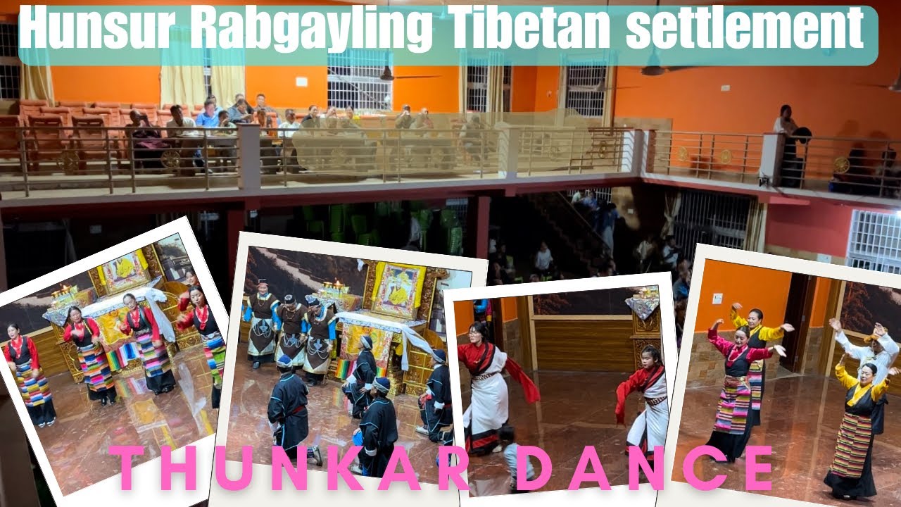THUNKAR Dance performance by Rabgayling Settlement all Camp Hunsur @TenzinDvlog #tibetanvlogger