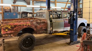 I cut a perfectly good truck in half, + big improvements to the shop