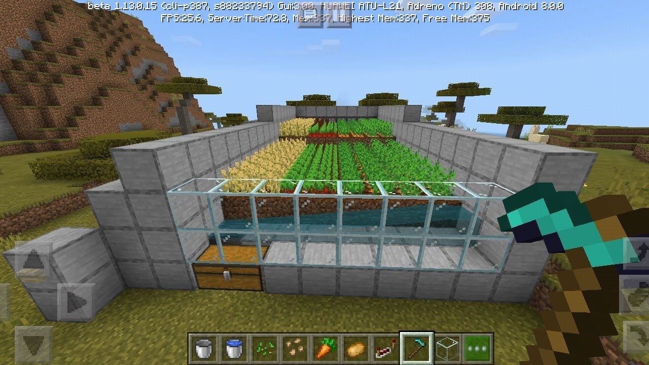 Tutorial : How to make a semi-automated food farm | Minecraft - YouTube