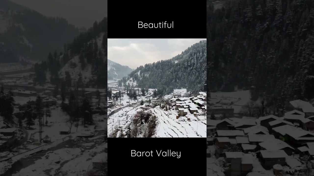 Beautiful Barot valley after snowfall 🥰 Drone view 