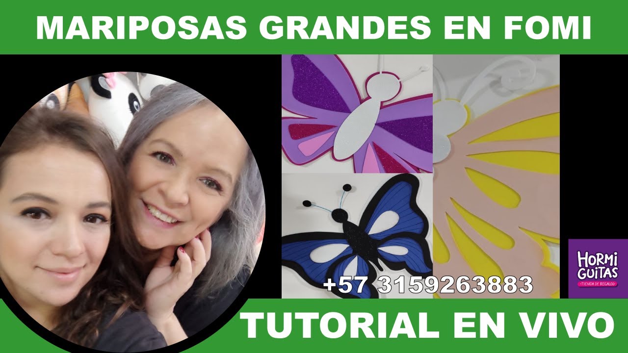 Mariposas Grandes en Fomi | Goma Eva