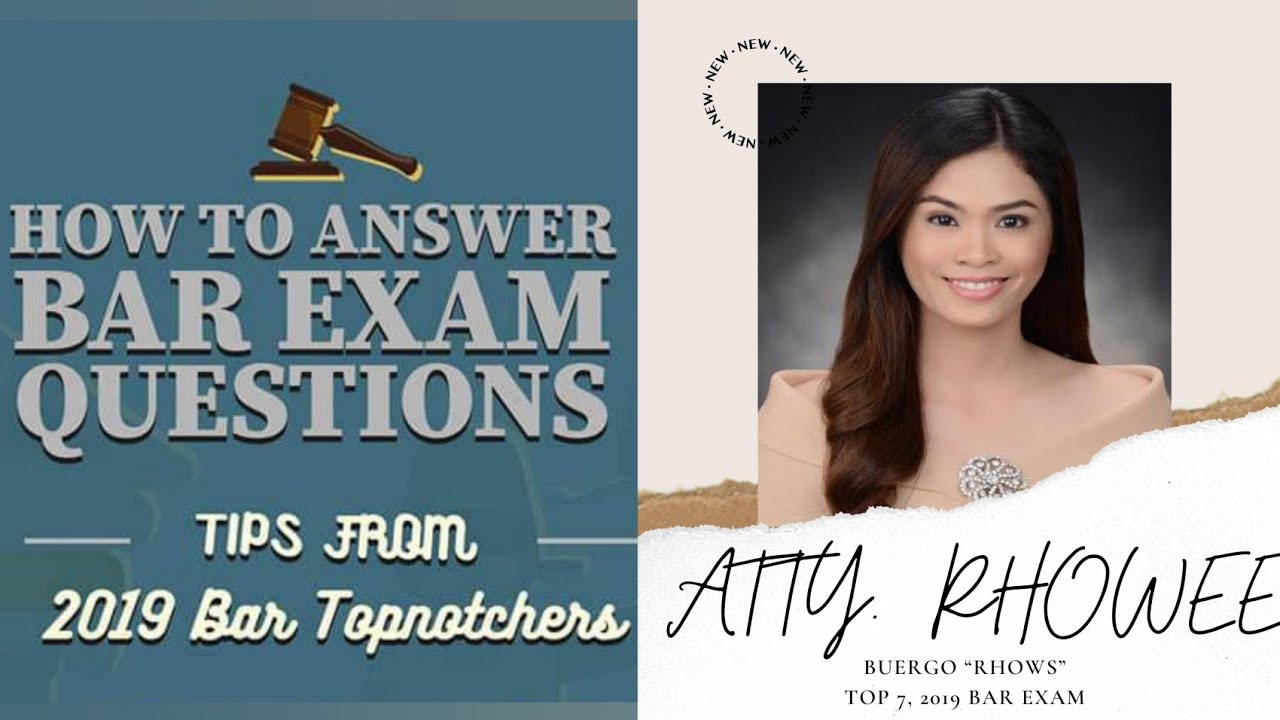 Tips from a Bar Exam Topnotcher Top 7 How To Answer Bar Exam