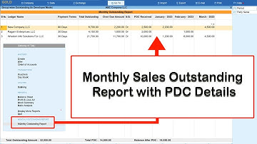 Month Wise Outstanding Report | TallyPrime