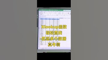 xlookup函数一次查找匹配多个数据，真的牛 #office办公技巧 #excel技巧 #办公技巧 #知识点总结 #xlookup