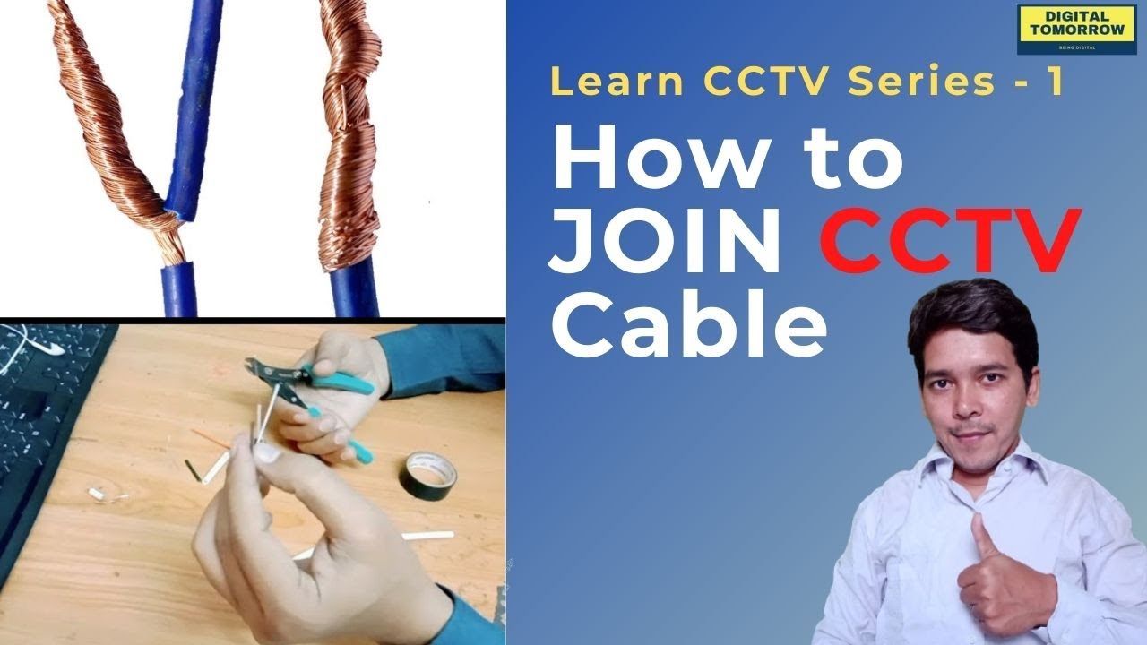 How to Join CCTV Wire 3+1 cctv copper cable join video cctv camera cable ko kaise join kare