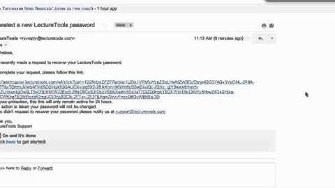 LectureTools - Reset your password