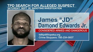 Topeka Police attempting to locate alleged shooting suspect