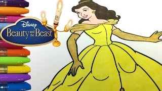Princess Belle Beauty and the Beast Coloring Pages