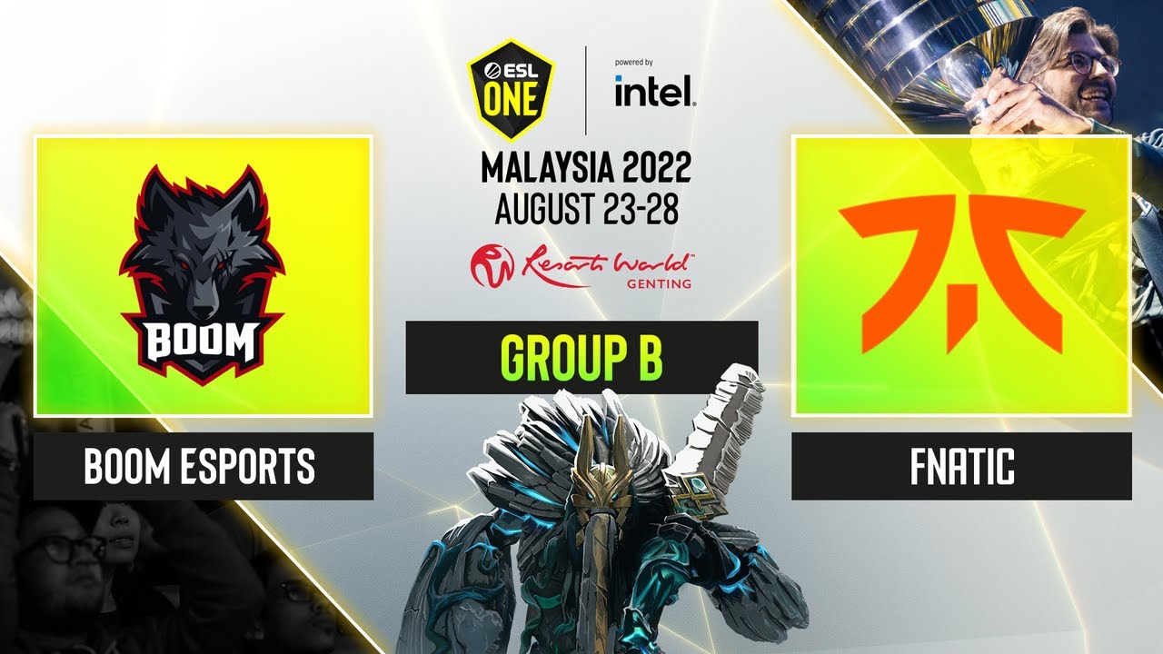 Dota2 - BOOM Esports vs Fnatic - Game 1 - ESL One - Malaysia 2022 - Group B