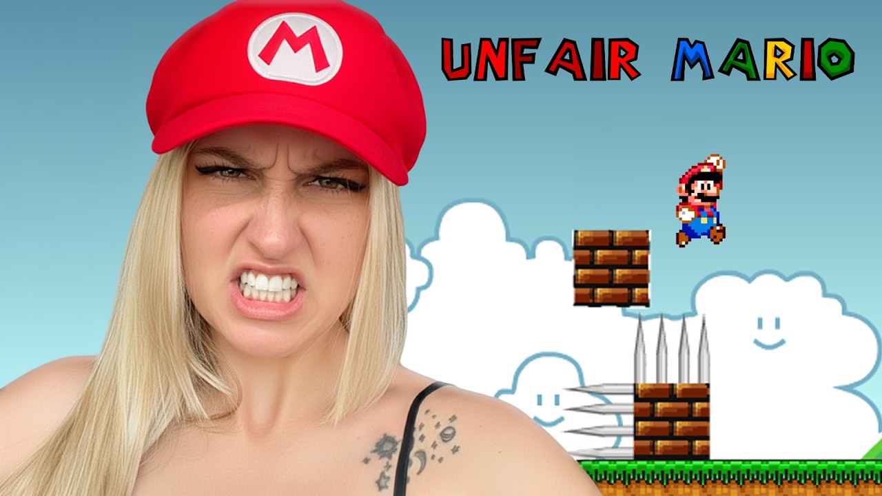QUE JOGO ESTRESSANTE!!! - UNFAIR MARIO